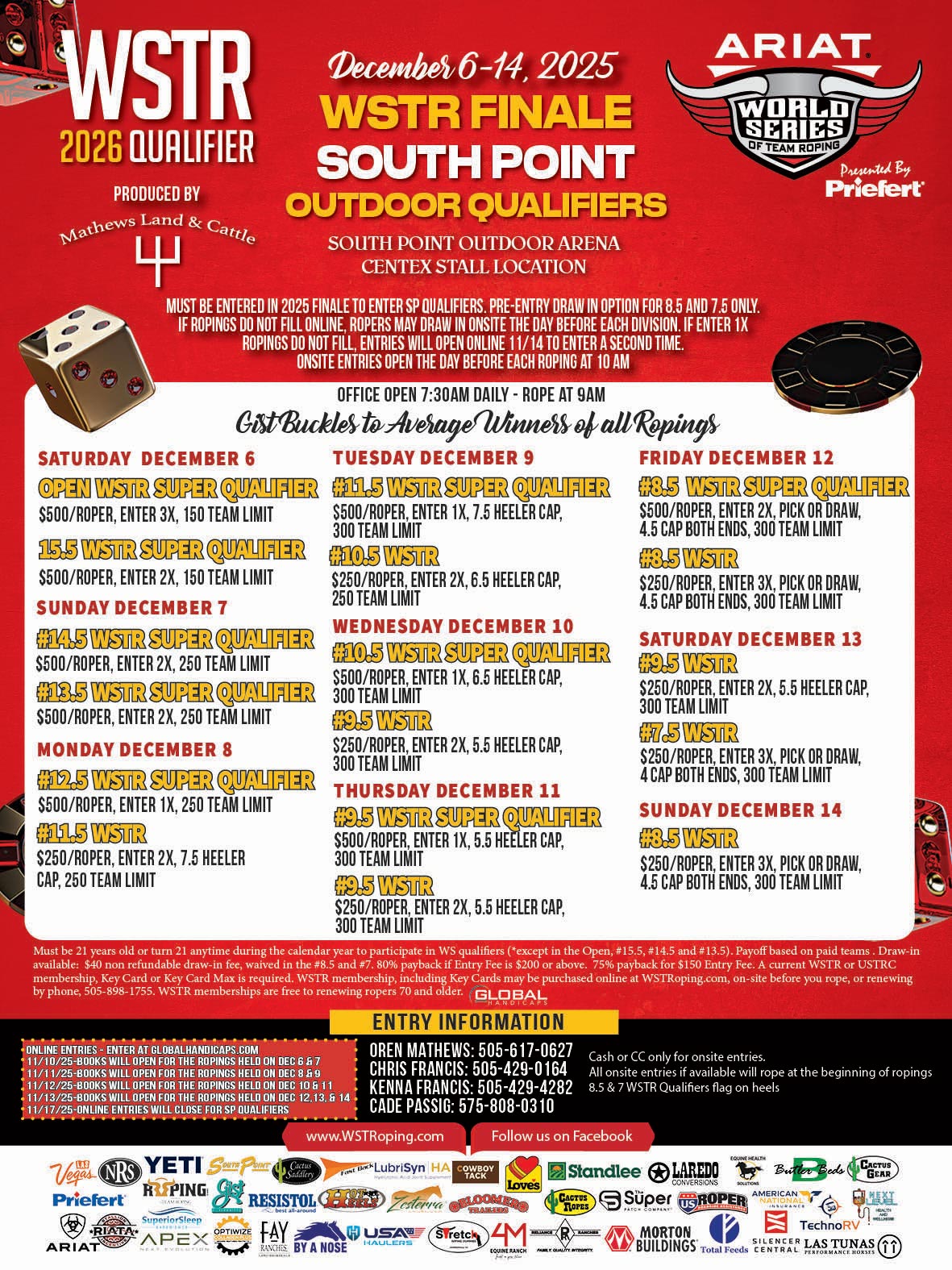 WSTR 2025 Finale Outdoor Qualfiers