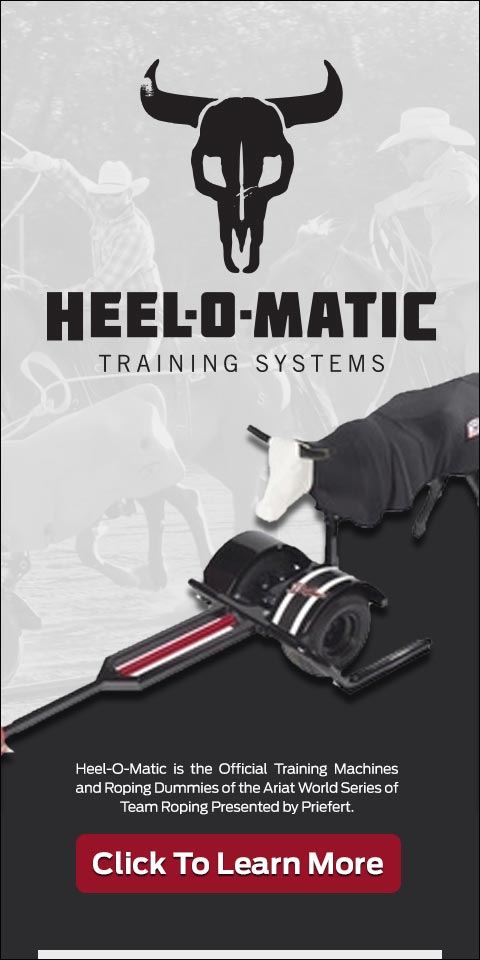 Heel-O-Matic is the official training machines and roping dummies of the Ariat World Series of Team Roping presented by Priefert. Click to learn more.